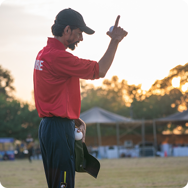 That’s OUT!” says the umpire on the very first ball of the semifinal!
